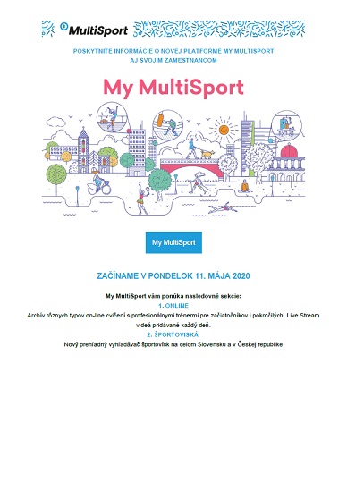 Nová platforma My Multisport