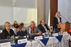 zľava: Denisa Saková - ministerka vnútra SR, Viktor Kiss - predseda OZP v SR, Roman Laco - podpredseda OZP v SR, Jana Maškarová - 1. viceprezidentka PZ